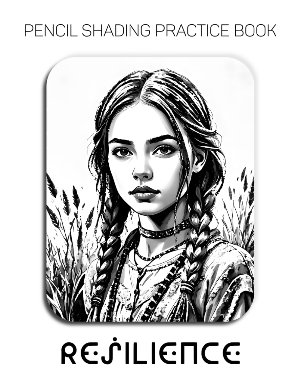 Pencil Shading Practice Book – Resilience: A Graphite Journey into Braided Hair, Portraits, and Sculptural Paper Illusions