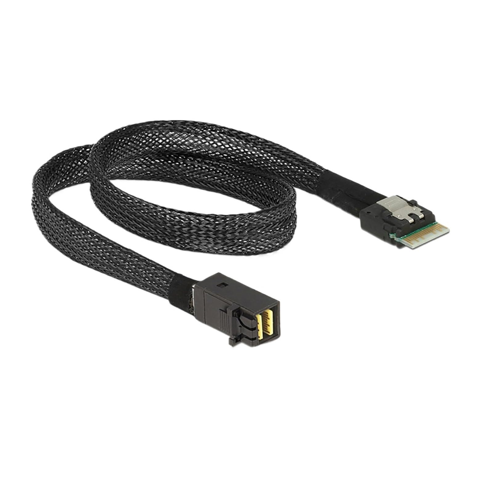 Cavo da 0,5 m PCIE4.0 Slimline S/A/S 4.0 SFF-8654 4i 38pin host a HD M1ni S/A/S 4i SFF-8643 36pin Target Cable