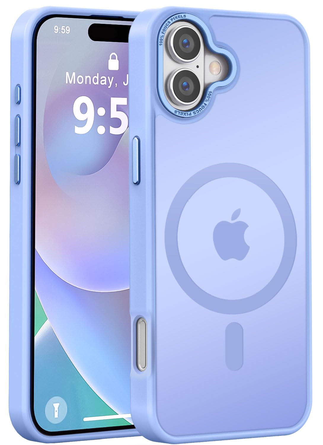 Newfuture Strong Magnetic Compatible with iPhone 17 Pro Case [13 FT Military Drop Protection] [Compatible with Magsafe] Slim Translucent Matte Shockproof with Anti-Fingerprint Phone Case, Tender Pink — view 72
