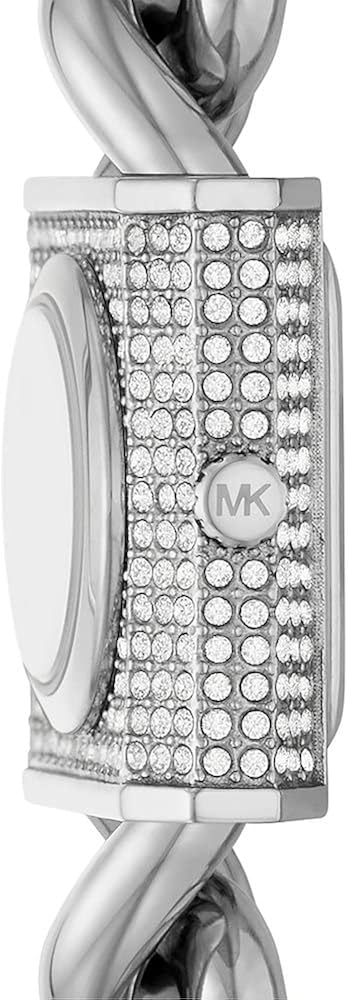 Michael Kors Orologio Per Le Donne, Mk Chain Lock Movimento A Tre Lancette, Orologio In Acciaio Inossidabile Con Cassa Da 25 Mm Michael Kors Orologio Per Le Donne, Mk Chain Lock Movimento A Tre Lancette, Orologio In Acciaio Inossidabile Con Cassa Da 25 Mm