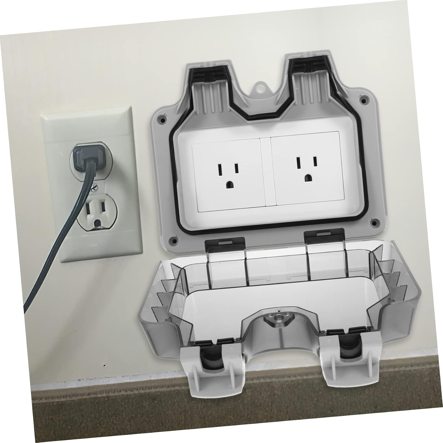 COHEALI Outlet Socket Box Outdoor Cover Protector Material for Bathroom Villa Planting Base