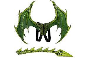 Himine Dragon Wings Props Cosplay Wing With Green Tail