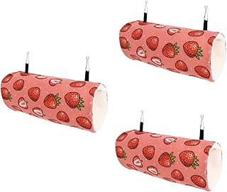 Ipetboom 3 Peças Hamster Túnel Themberchaud Pelúcia Fofo Bichos De Pelúcia Chinchila Acessórios Pequena Rede Para Animais De Estimação Cobaia Dorminhoco Pelúcia Animais De Estimação