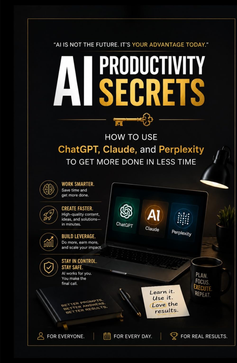 AI Productivity Secrets: How to use ChatGPT, Claude, and Perplexity to get More Done in Less Time