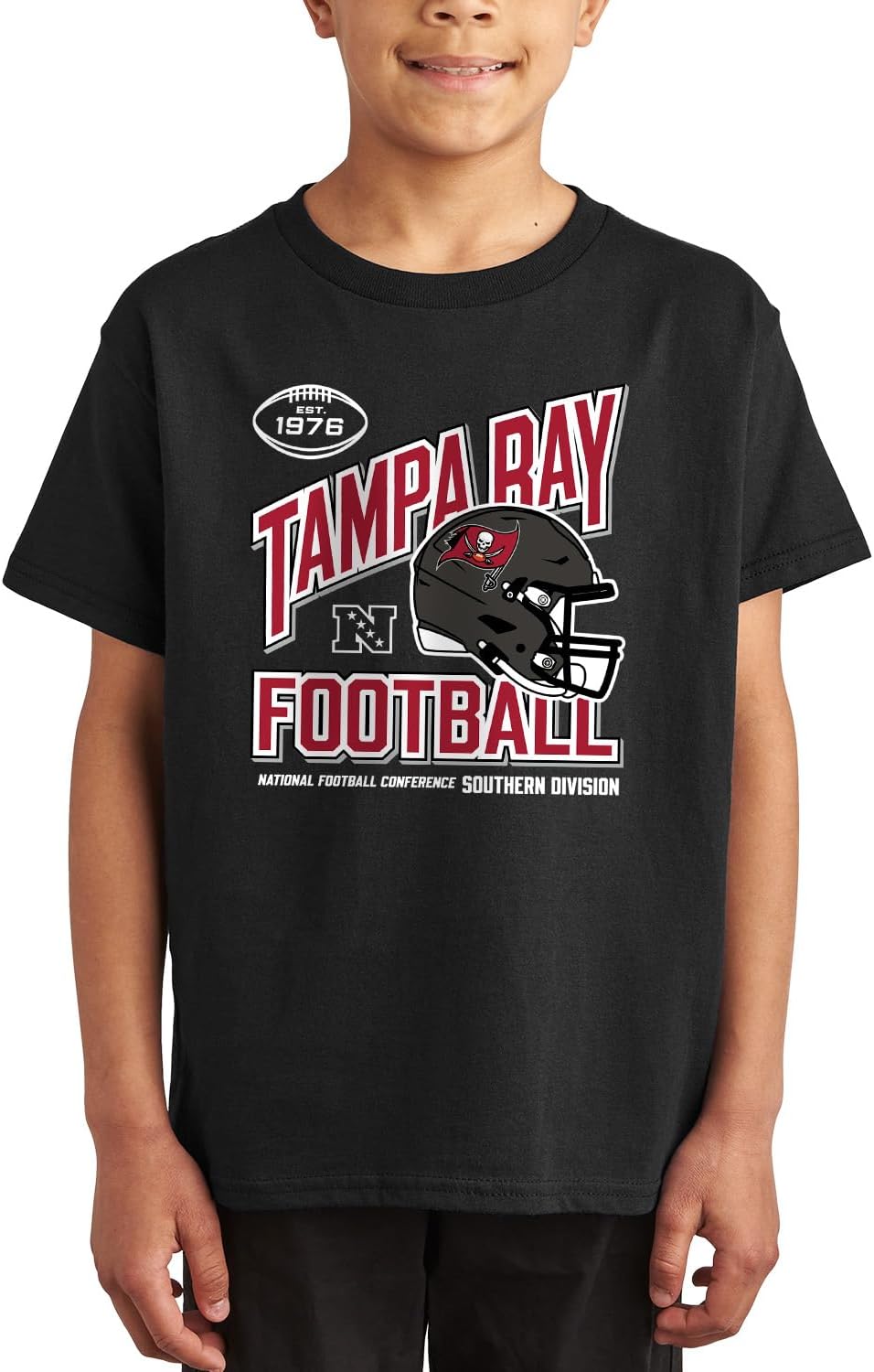 Junk Food NFL - Angle Helmet - Unisex Youth Short Sleeve Fan Tee