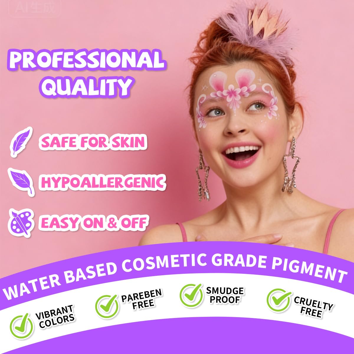 Bowitzki Peinture pour le visage licorne