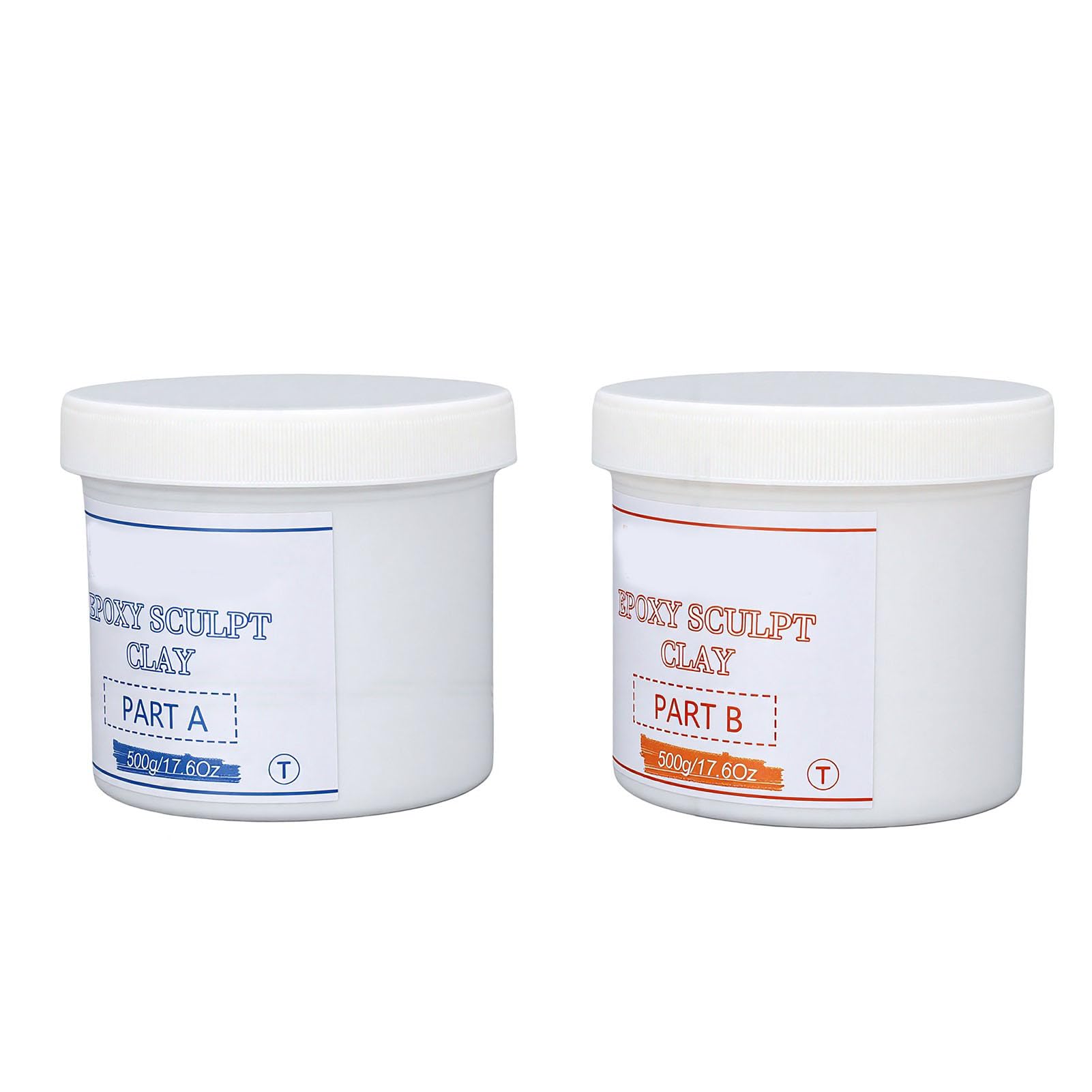 Arcilla para Escultura Seca Al Aire, Juego de 1 Kg |Arcilla de Modelado Autoendurecible de 2 Partes para Construir y Reparar Obras de Arte sin Hornear