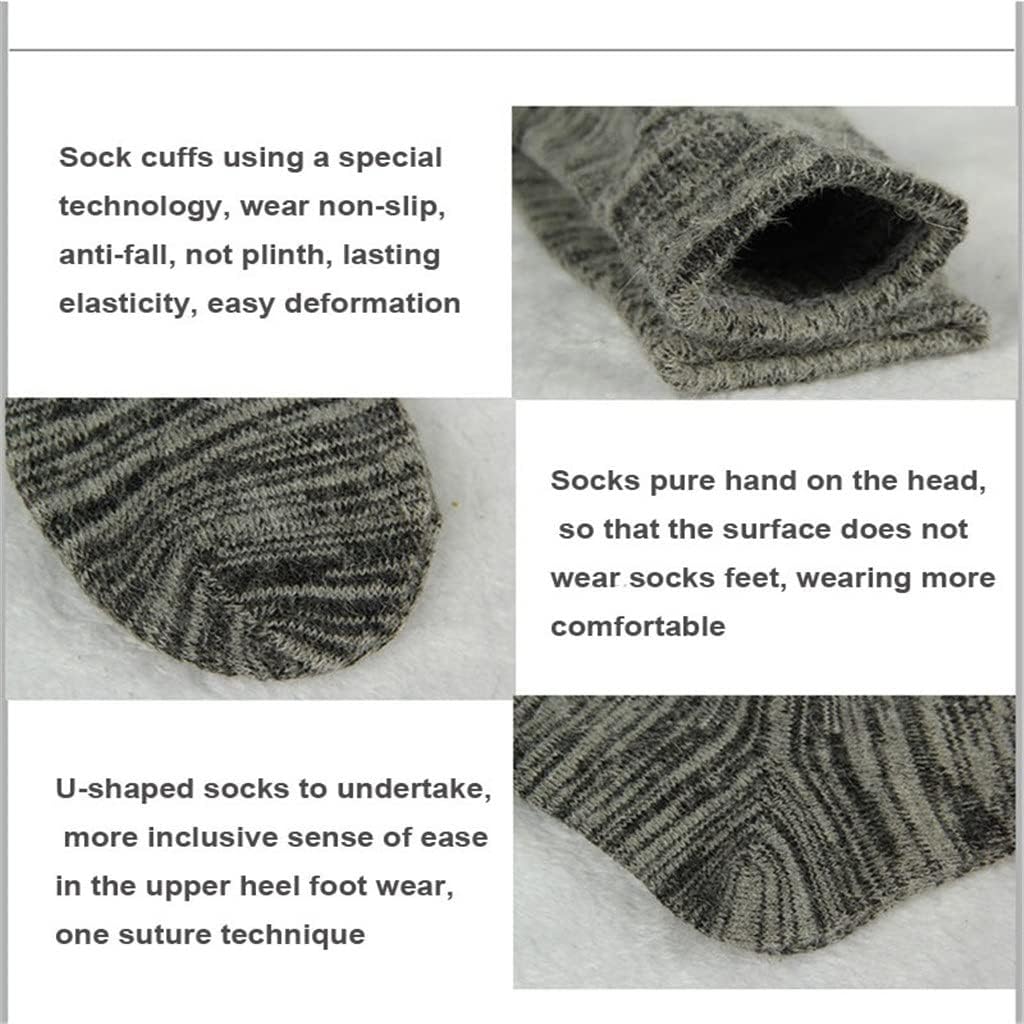 4 pairs Winter Socks Men Warm Wool Thicken Contain Real Soft Essential Comfortable Male Casual