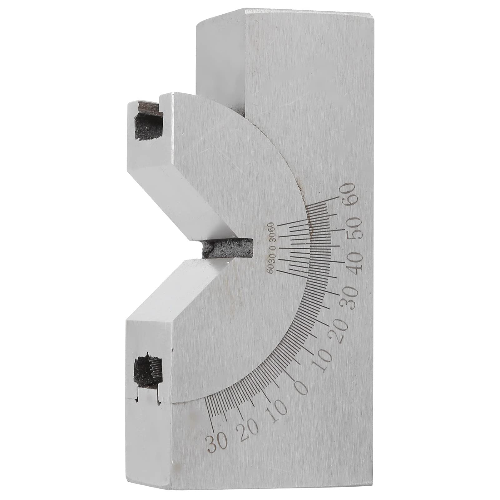 AccuMach Angolo Regolabile Calibro Angolo V Blocco per Fresatrici Utensili da Macchinista ±0.01mm Alta Precisione Continua 0-60 Gradi Blocco di Impostazione Dime Placcato