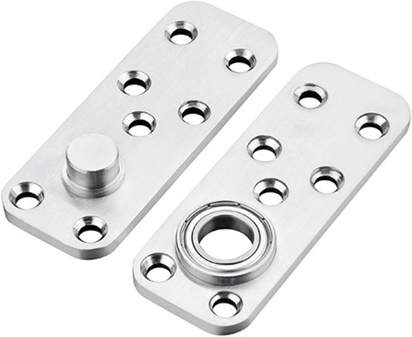 Stainless Steel Door Pivots Hinge 360 Degree Shafts Invisible Pivots Hardware for Bookshelves Enduring Stainless Steel Concealed Door