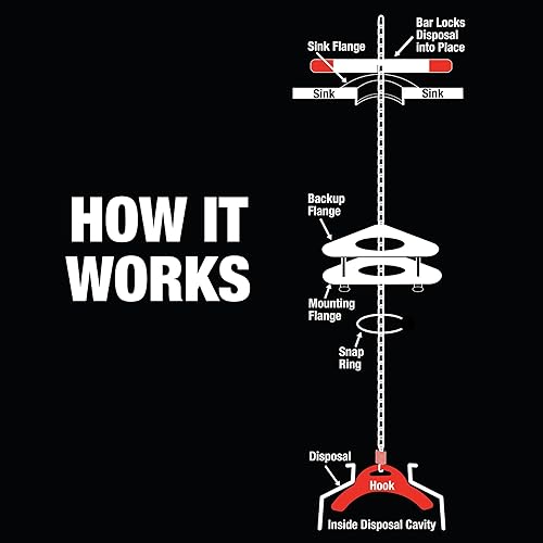 Miniatura 3 de Danco Herramienta de instalación de eliminación de basura para varios trituradores de basura en acero inoxidable (12076)