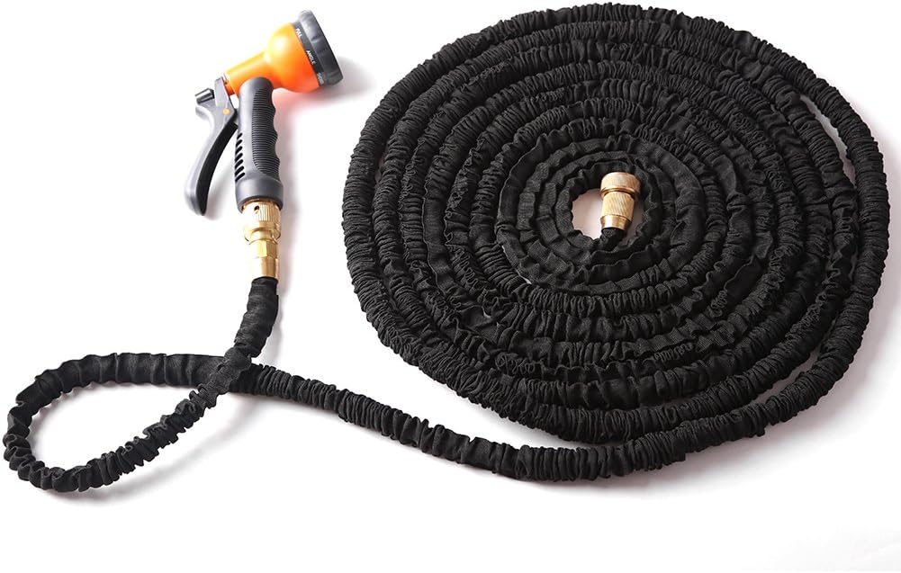Otps, Kink Free 75FT Garden Hose,Lightweight Expandable Hose, 8 Pattern Garden Hose Nozzle ,Yard Hose Connector,Industrial Garden Hose for Durable and Lasting Watering