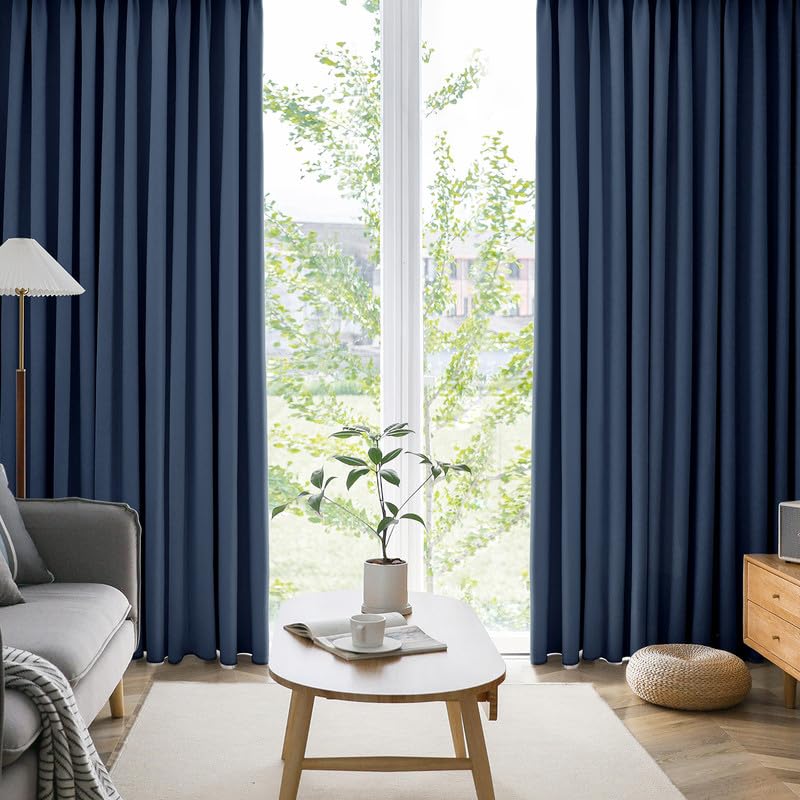 1級遮光 遮熱 遮音 ドレープカーテン/遮光カーテン 〔幅150cm×丈140cm 1枚入り ダークグレー〕 洗える 無地 形状記憶 日本製