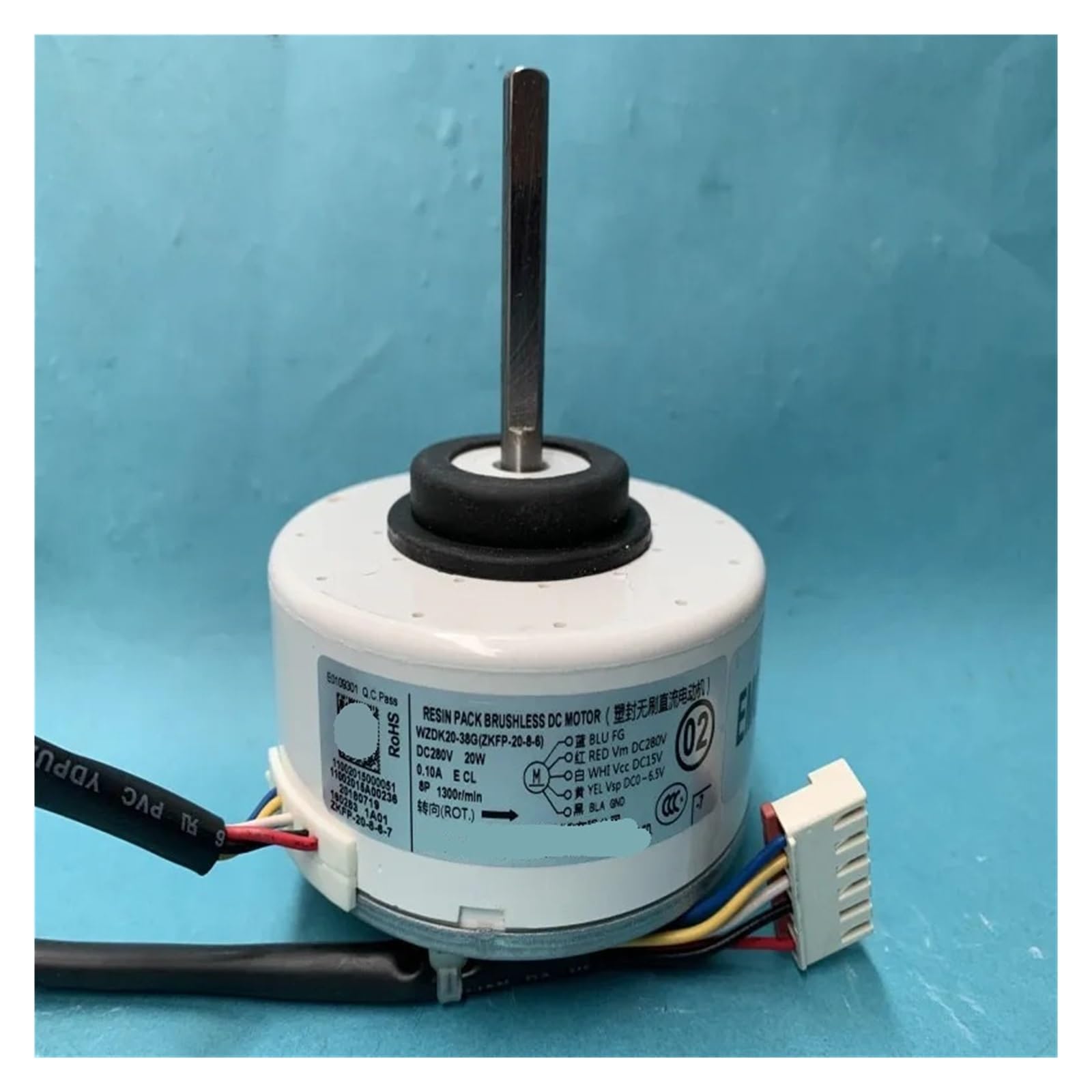 Piezas De Aire Acondicionado Inversor Sin Escobillas Del Ventilador Del Motor De CC Del Aire Acondicionado WZDK20-38G (ZKFP-20-8-6)