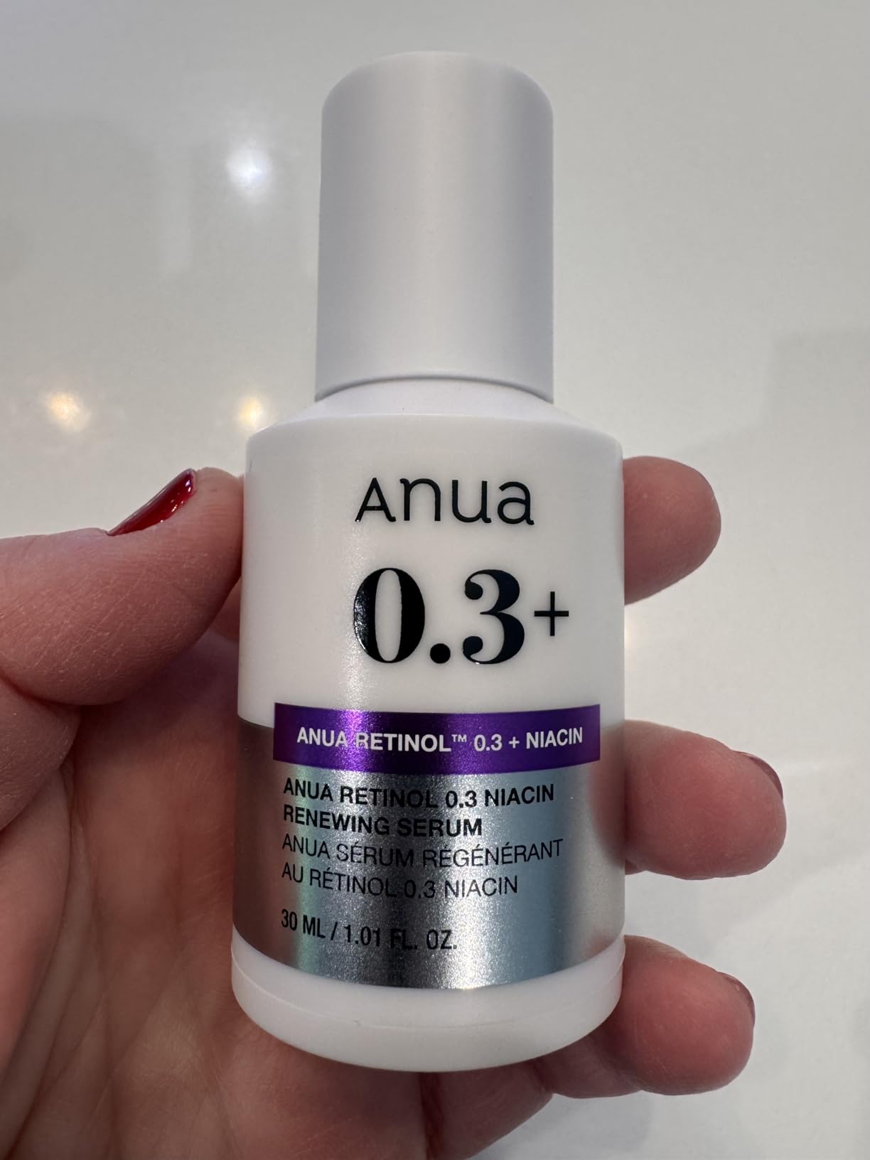 Anua Retinol Serum for Smooth & Renewed Skin, 0.3% Retinol, 5% Niacinamide, Hydration & Glass Skin, Gentle for Beginners, Korean Skincare, 1.01 fl oz