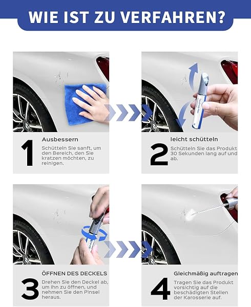 LY9B Peinture de retouche noir brillant – Correspondance exacte pour Audi tous les modèles – Réparation des rayures et des éclats - 3
