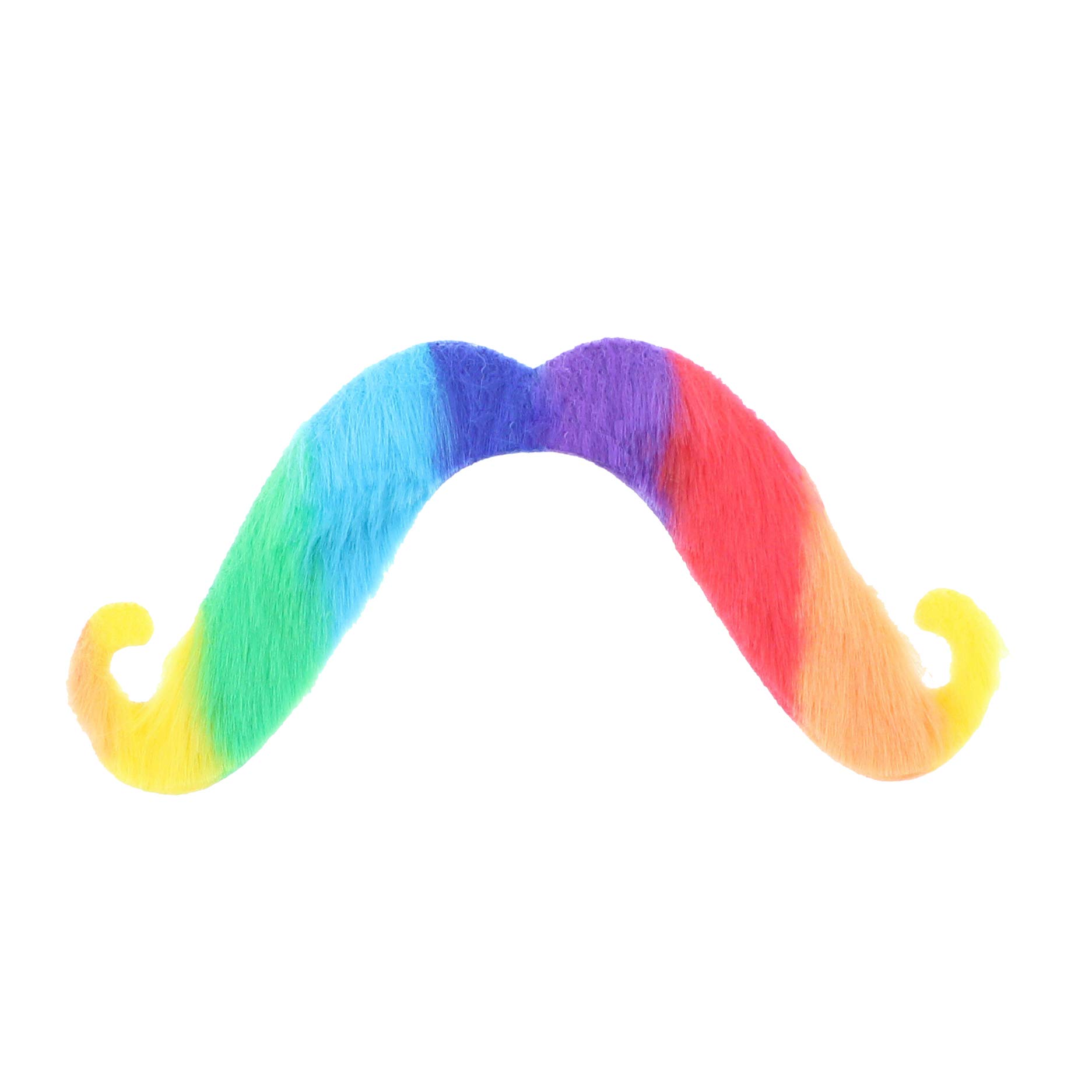 Zac's Alter Ego Multicoloured Rainbow Moustache
