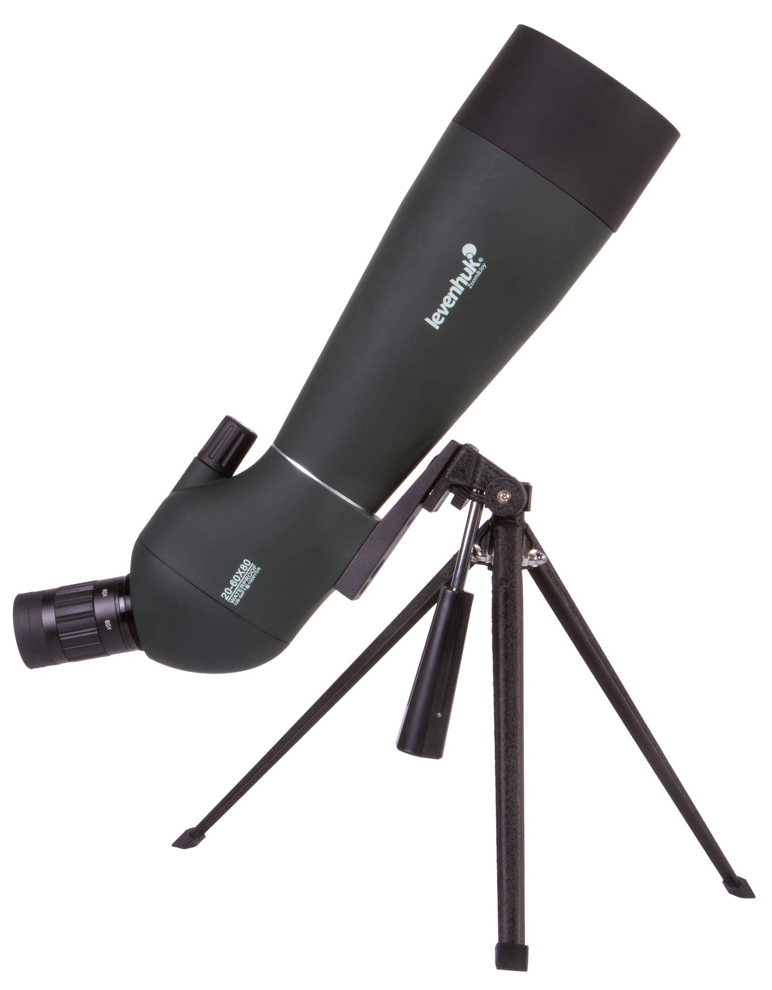 Catalejo Portátil Levenhuk Blaze Base 80 con Óptica de Vidrio BK-7, Trípode Metálico de Mesa y Estuche, para Observar la Vida Silvestre, y Paisajes Urbanos y Naturales