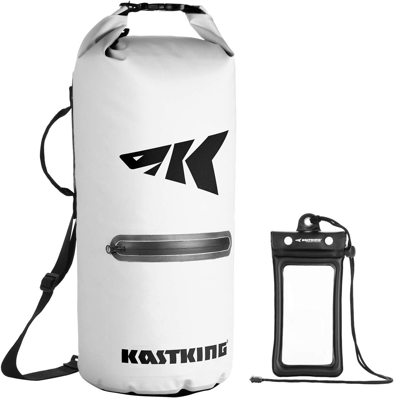 KastKing Cyclone Seal Dry Bag-100% Waterproof Bag with Phone Case Front Zippered Pocket,Perfect for Beach,Fishing,Kayaking,Boating,Hiking,Camping KastKing Cyclone Seal Dry Bag-100% Waterproof Bag with Phone Case Front Zippered Pocket,Perfect for Beach,Fishing,Kayaking,Boating,Hiking,Camping