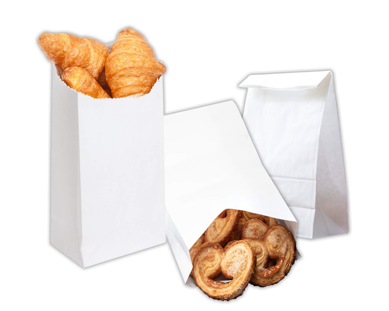 Reli. Paper Lunch Bags, 4 Lb (500 Pcs, Bulk) White Paper Bags 4 lb