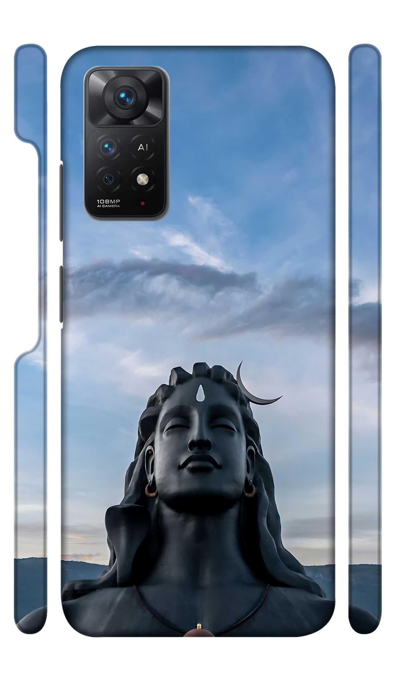 YAPZONE Adiyogi Shivji Designer Printed Hard Back Case for Xiaomi Redmi Note 11 Pro Plus Back Cover Attractive and Uniquely Crafted Smartphone Case