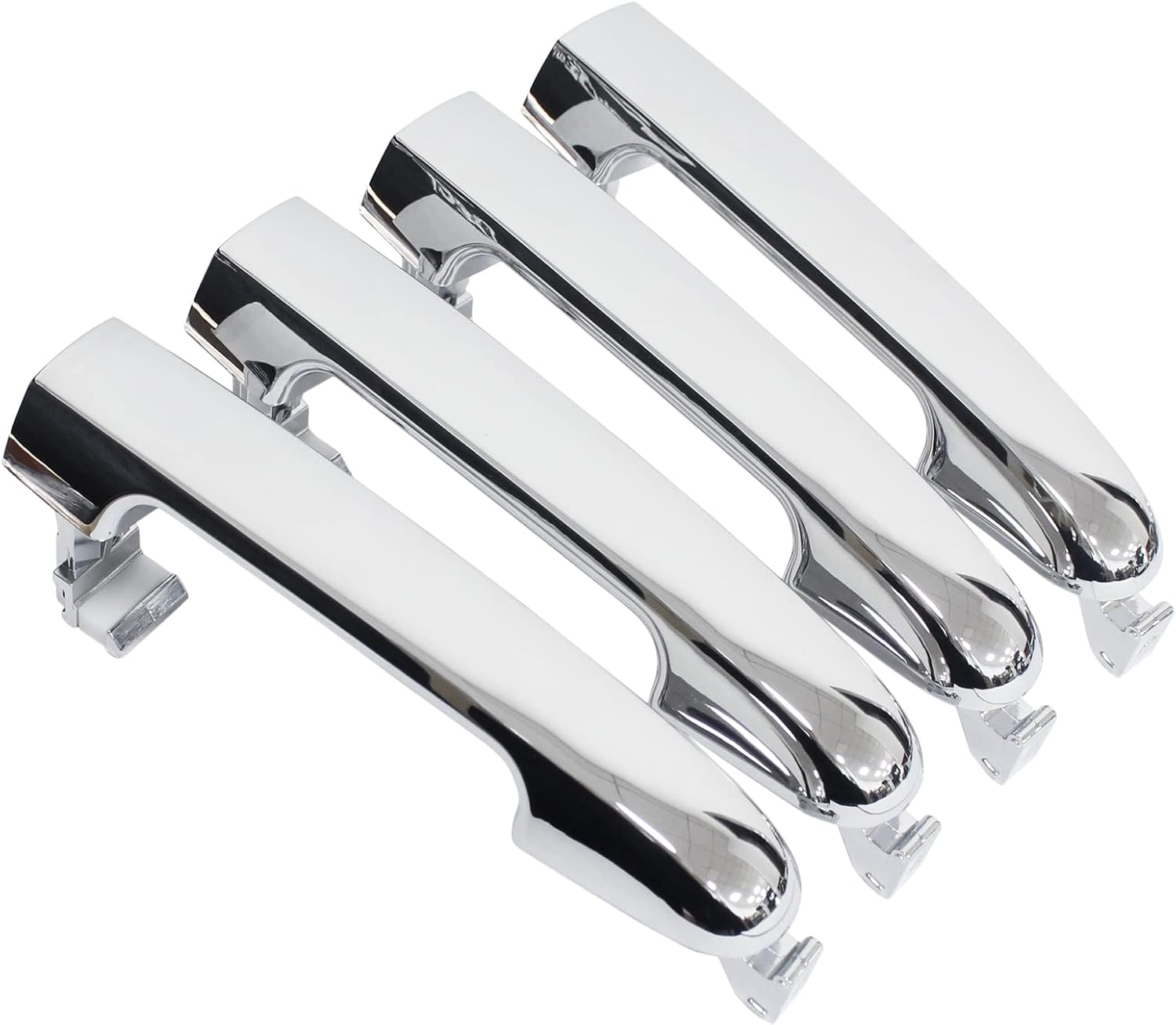 ApplianPar Front and Rear Driver and Passenger Side Exterior Door Handle Chrome for Hyundai Elantra 2006-2011