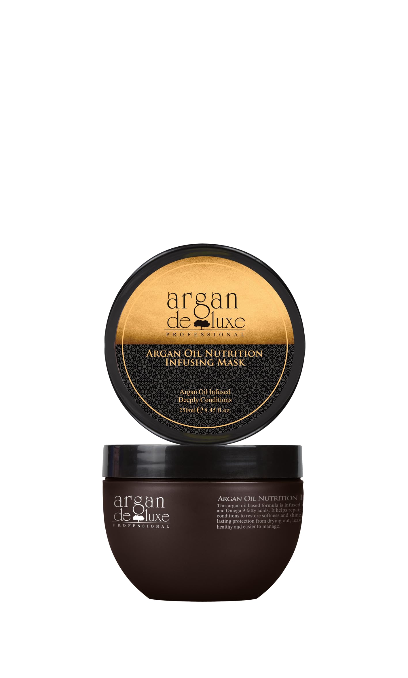 Argan Deluxe Professional Hair Mask, Argan Oil Nutrition Infusing, Deep Conditioning Treatment, 8.45 oz