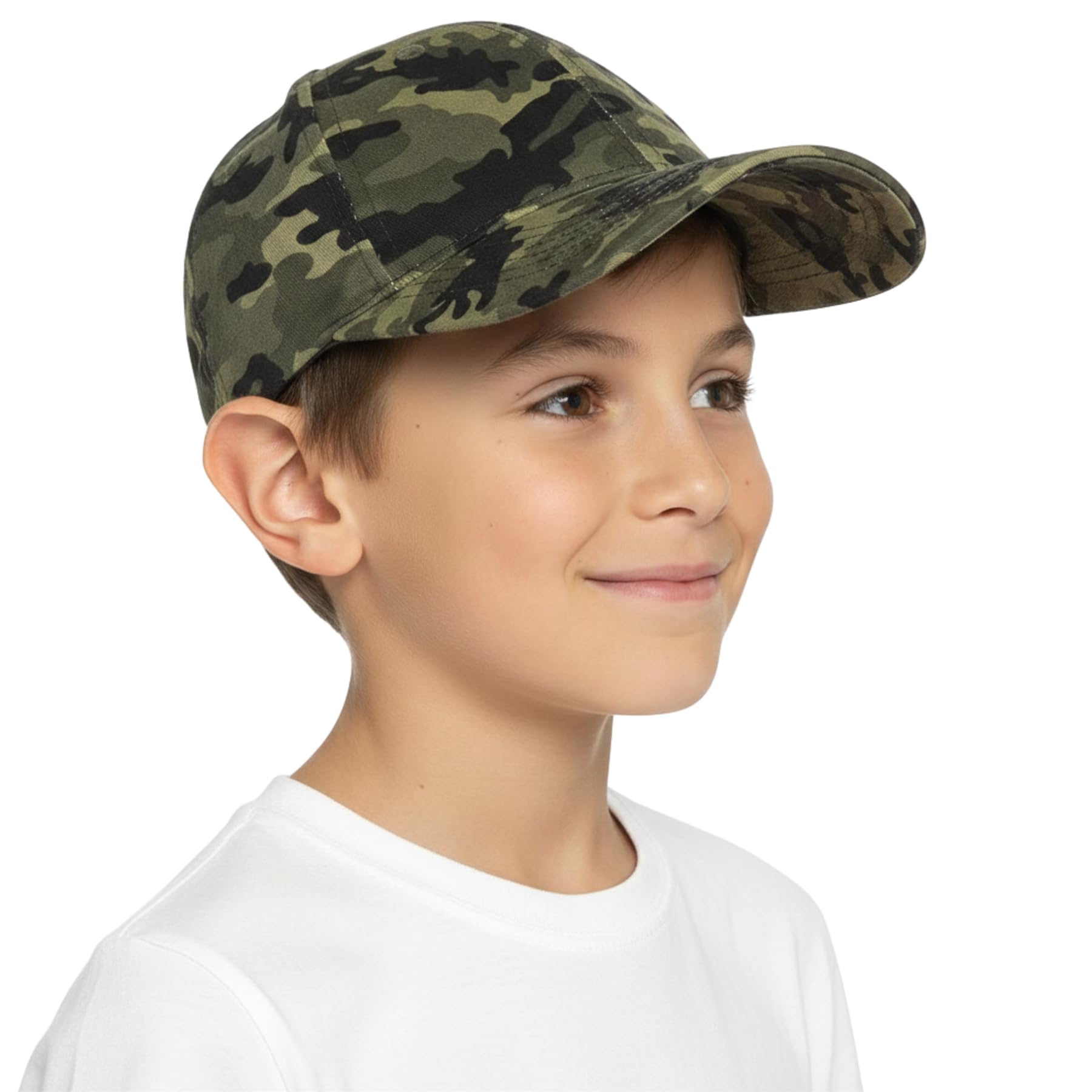 Girls Boys Baseball Cap Trucker Sun Protection Solid Colour Breathable Fabric Comfortable Fit for Everyday Wear Lightweight Sports Headwear Hats Adjustable Snapbacks