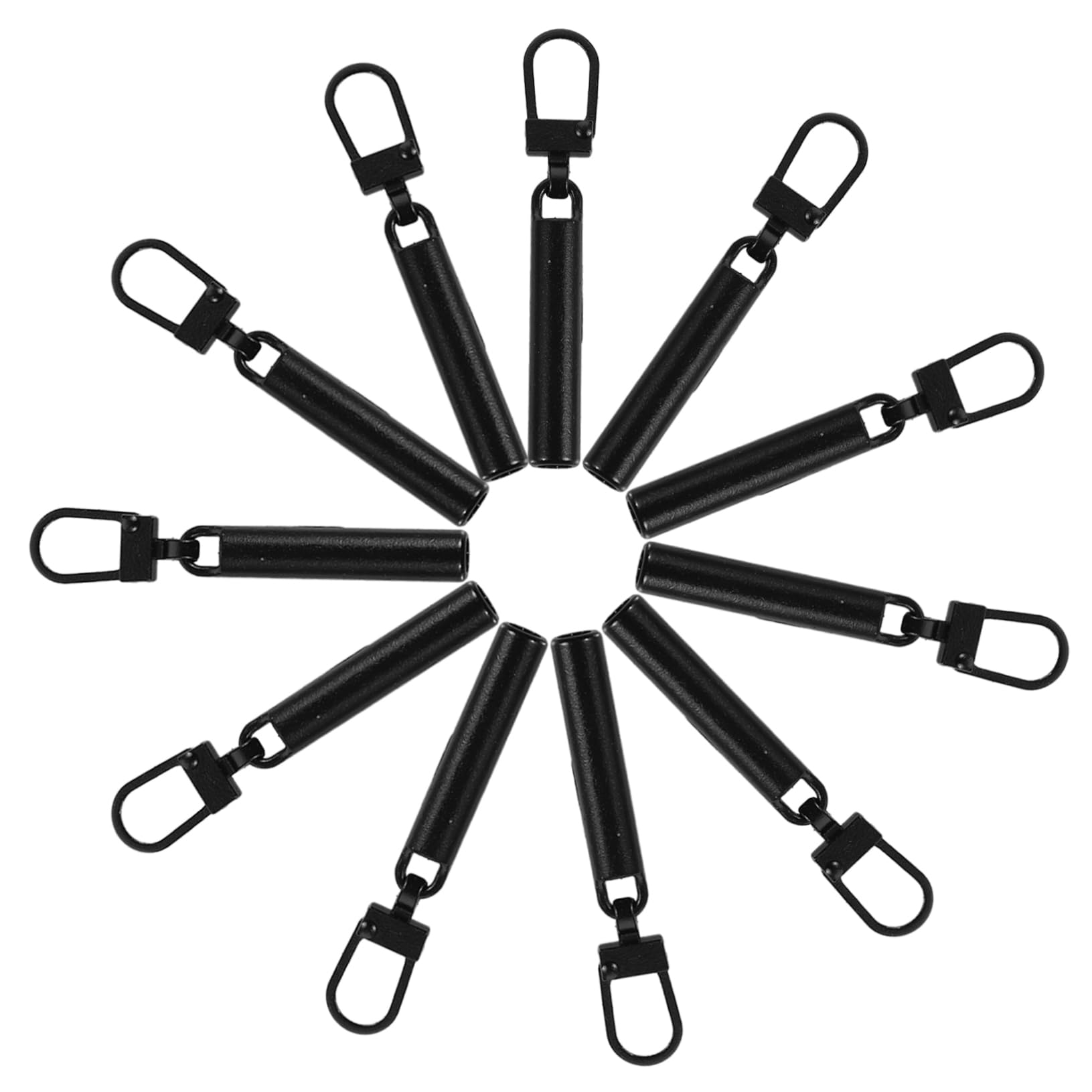 AUTSUPPL Metal Zipper Pull Replacement Head 10pcs Zier Pulls Tab Tags for Coats Bags Luggage Easy to Use Zipper Repairer