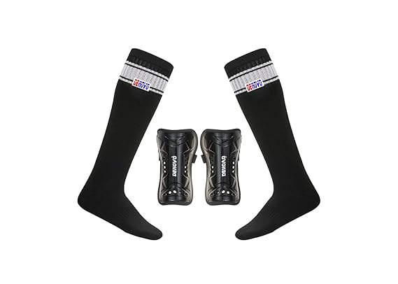 DeNovo New Shin Guard and Poplin Socks Football Kit