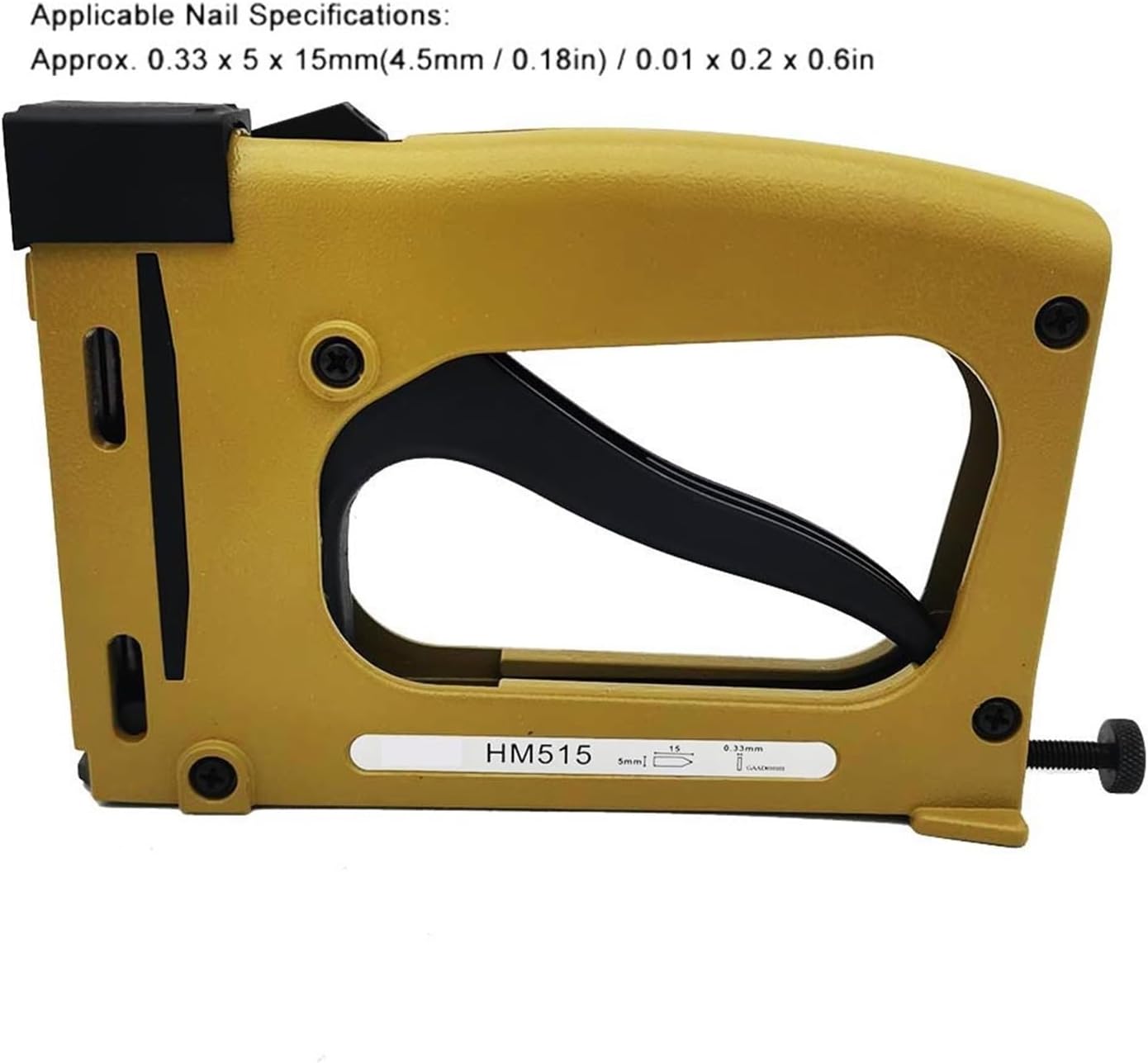 Professional Heavy Duty Stapler Manual Nail Gun Furniture Nail Gun Tools HM515 with 1000PCS 5x15MM Nail
