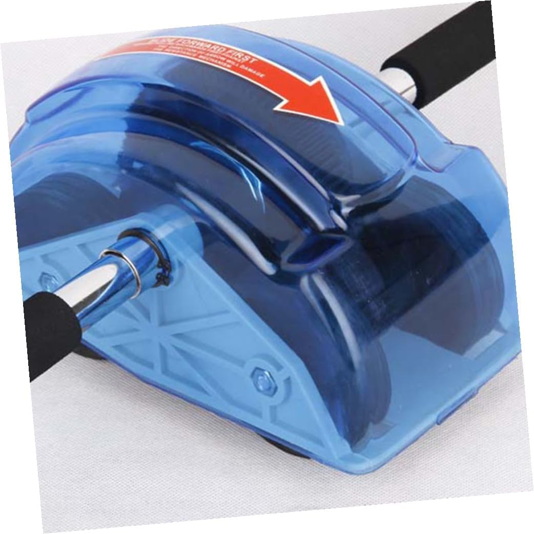 Ab Roller Four-wheel Fitness Wheel with Gear for Core Strengthening and Stability Lightweight Abdominal Exercise Equipment with Non-slip Handles Ergonomic Design for Home and Gym