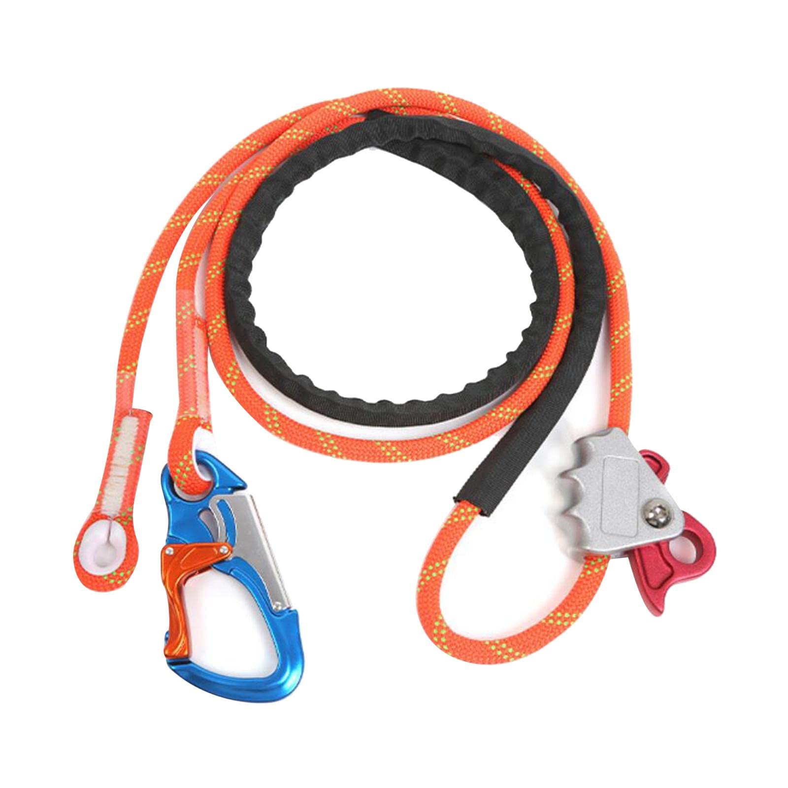 UJEAVETTE® Arborist Work Positioning Lanyard Tree Rock Climbing Fall Protection Kit with Lock-image-26