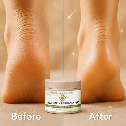 Miniatura 6 de Absolutely Fabulous Foot Cream - Crema hidratante de pies para talones secos y agrietados y callos con aceite de emú, aceite de árbol de té, mentol