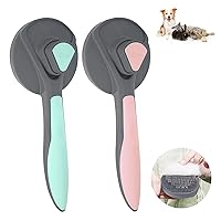 Vista 8 de Juego de cepillos para quitar pelos para mascotas, rastrillo para perros y gatos, cepillo de doble cara para quitar y desenmascarar peine kit