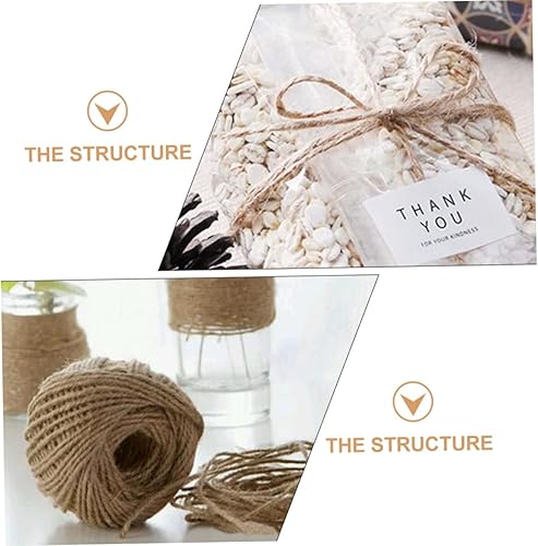 Miniatura 9 de Chic Yute Twine DIY Kits de manualidades Cordeles de yute natural para envolver regalos