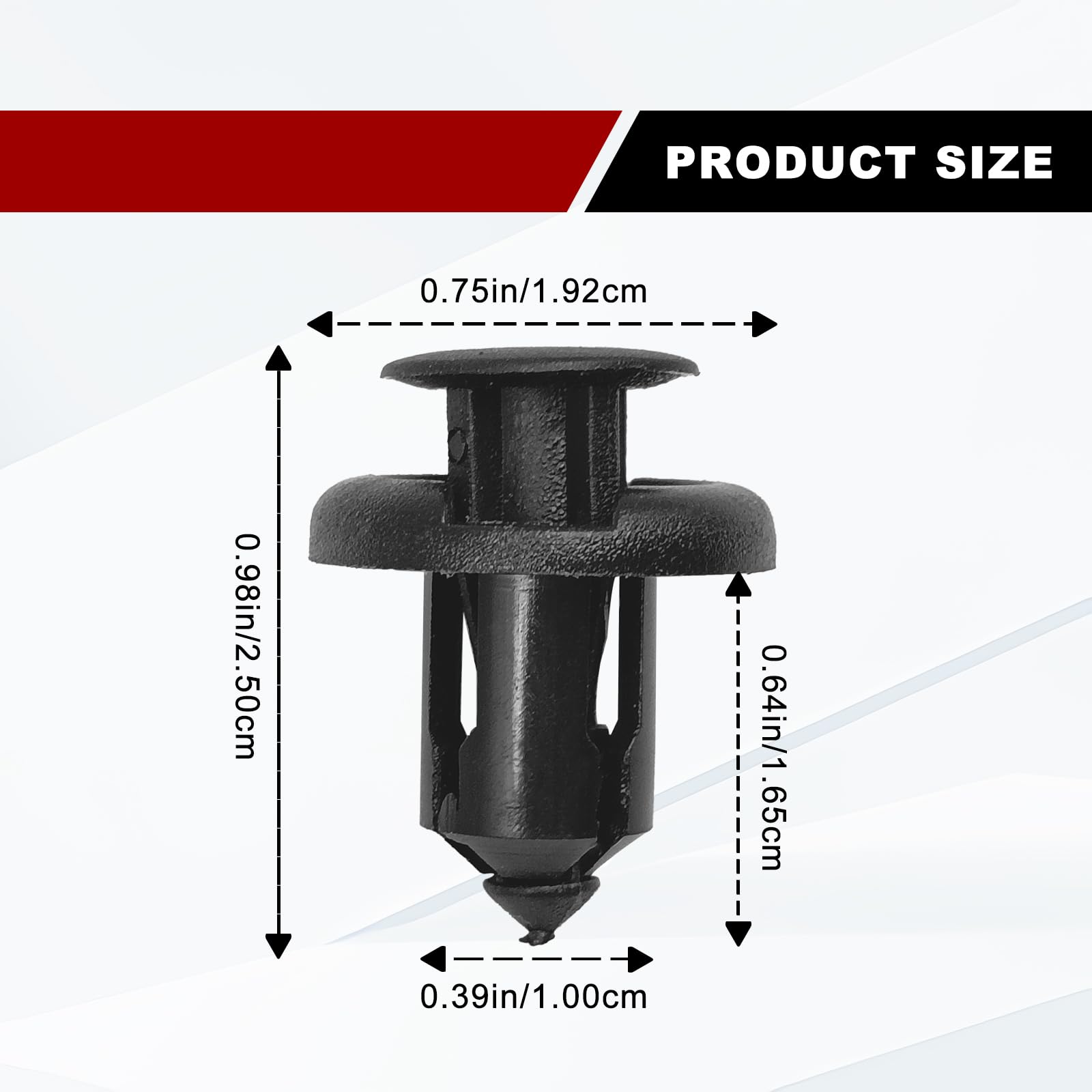 20X Clip Di Fissaggio Per Paraurti Honda 91503SZ3003 Nero