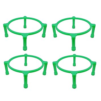 PlutoProm Ultra Strong All Plastic Pot Stand/Matka Stand/Plant Stand/Very Heavy Quality Rust Free Vibrant Colours Takes Weight Up to 100kgs Unbreakable (4, Green) - image, photos