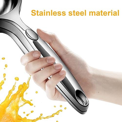 Miniatura 4 de Exprimidor de limón de mano, exprimidor de mano grande y resistente para limón, exprimidor de cítricos de metal, herramienta de barra exprimidora de