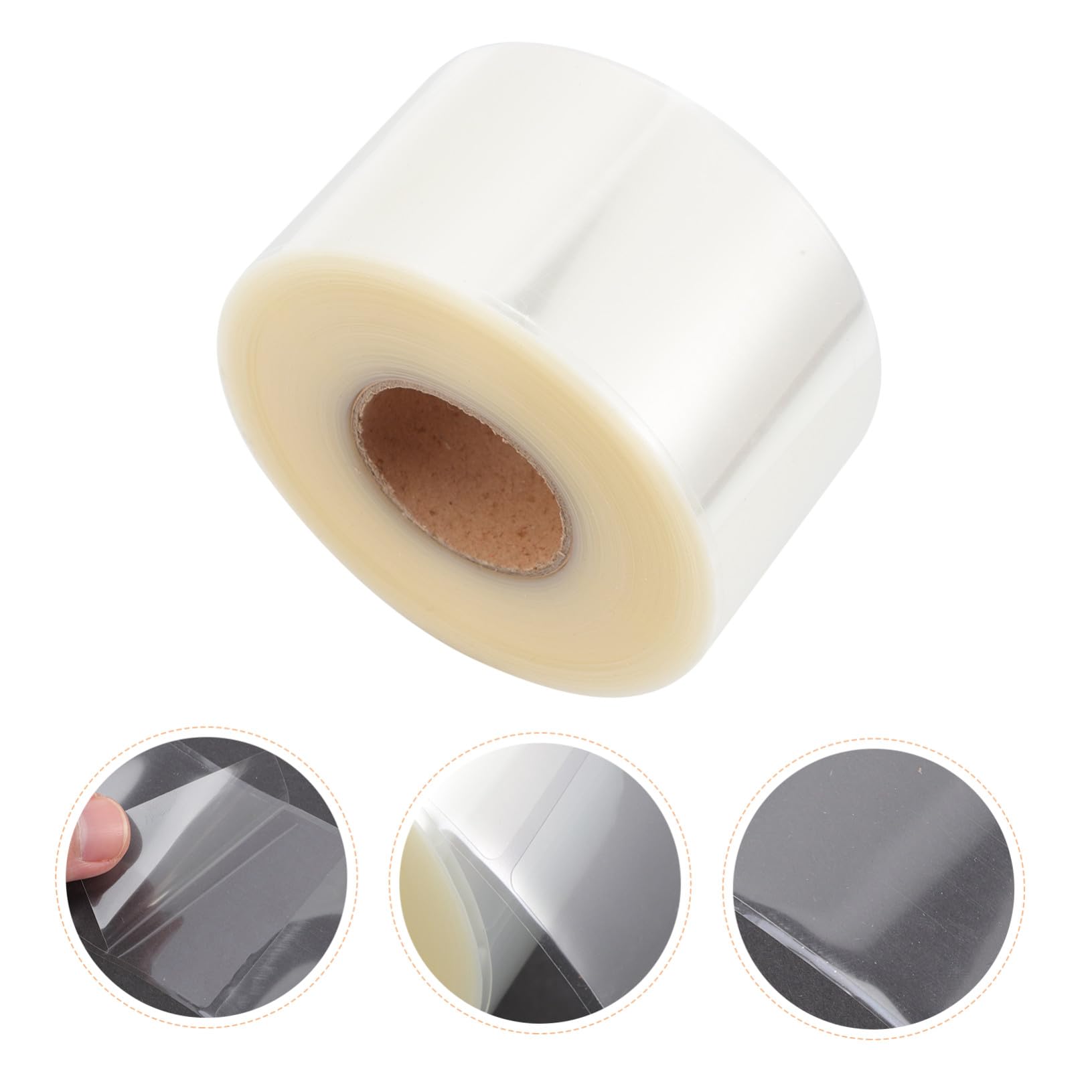 Didiseaon Pezzi Etichette Adesive Protettive Resistenti ai Graffi e Impermeabili 500 in Pvc Trasparente per Codici a Barre e Numeri per Biblioteca e Scuola