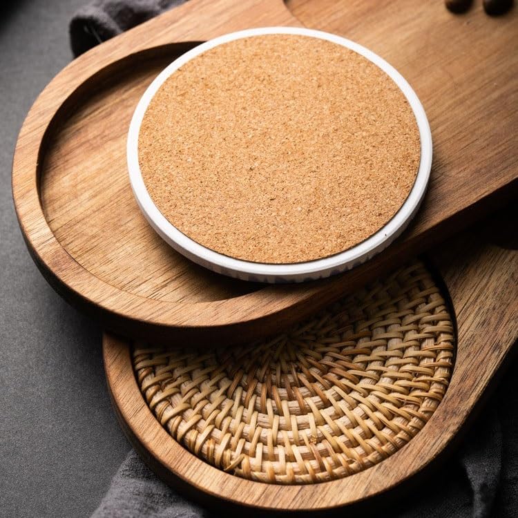 Bandeja de servir de madera maciza retro, diseño chino de extremo norte, ideal para tazas de agua, aperitivos, postres y desayuno, bandeja de almacenamiento decorativa para el hogar y la cocina