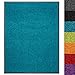 Schmutzfangmatte Use&Wash - Türmatte Sauberlaufmatte Fußabtreter - Fussmatte Teppich - für Flur Eingang Eingangsbereich - rutschfest & waschbar - in vielen Farben (40 x 60 cm, Türkis 27)