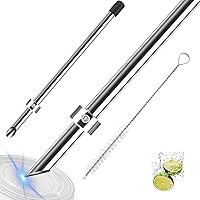 Vista 1 de Paquete de 1 perforador de acero inoxidable 316 para tapas de plástico, vasos de limonada, perforador de agujero afilado de limonada