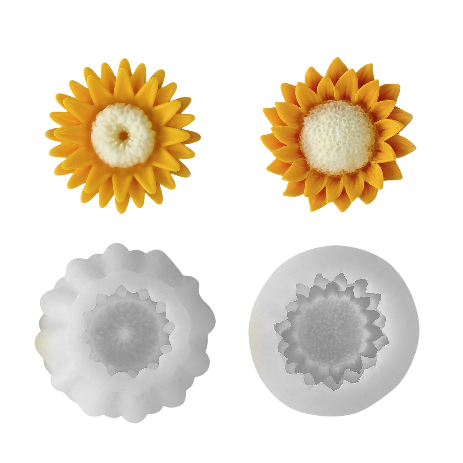 HZBB 3D Flower Silicone Scened Molds Ornament Plasters Casting Epoxy Resin Soap Castings Scened
