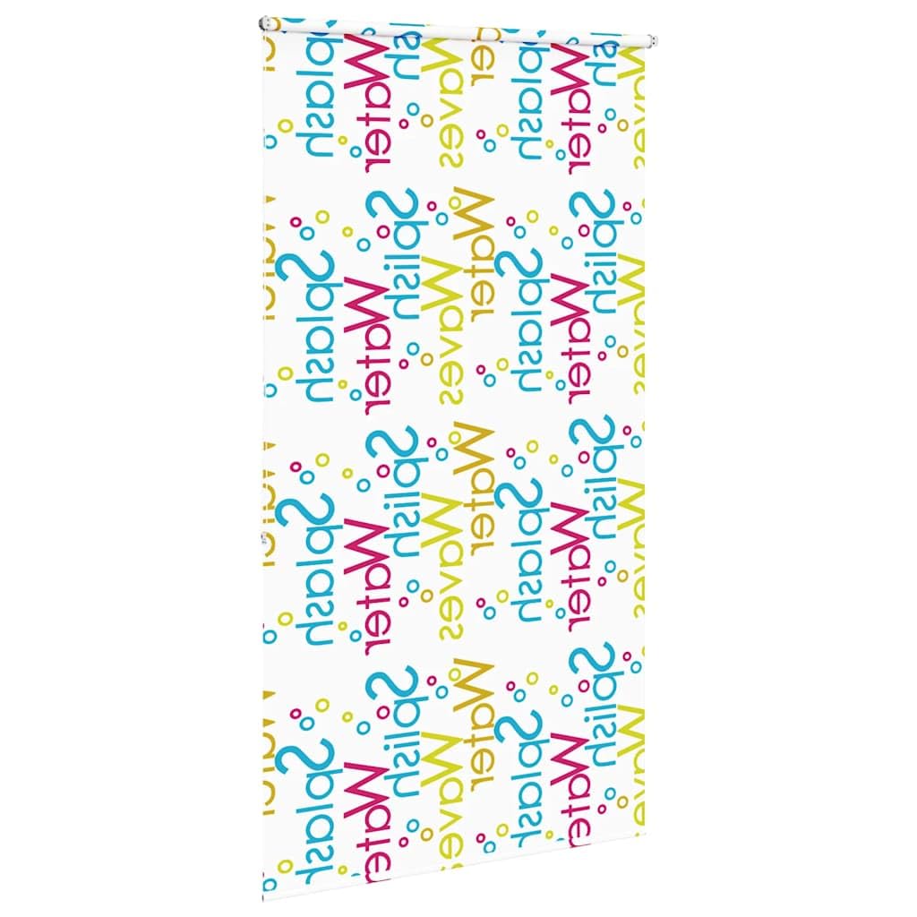 Duschrollo 140x240 cm mit Spritzer-Muster, PEVA Badrollo für Dusche und Badewanne, Stoffbreite 136 cm, Montage ohne Bohren oder Schrauben, Sichtschutz für das Badezimmer