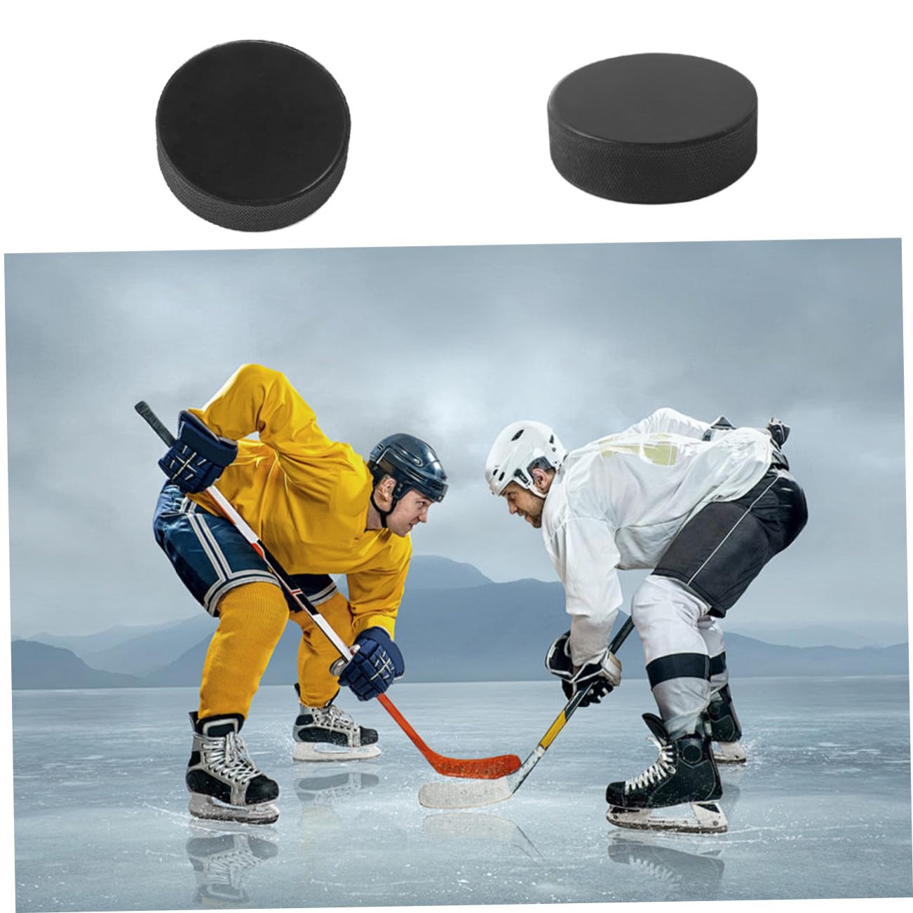 Toddmomy 9pièces Palets De Hockey sur Glace Épais pour Entraînement sur Glace Jeu De Hockey Inclus