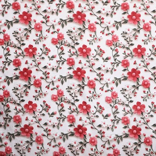 Image of Skyla 7D Bedsheet Double Bed Super King Size with 2 Pillow Covers | Size 108 x 108 Inch | 260 TC Cotton Floral Breathable | Super Soft Printed Bedsheet (Floral Vines)