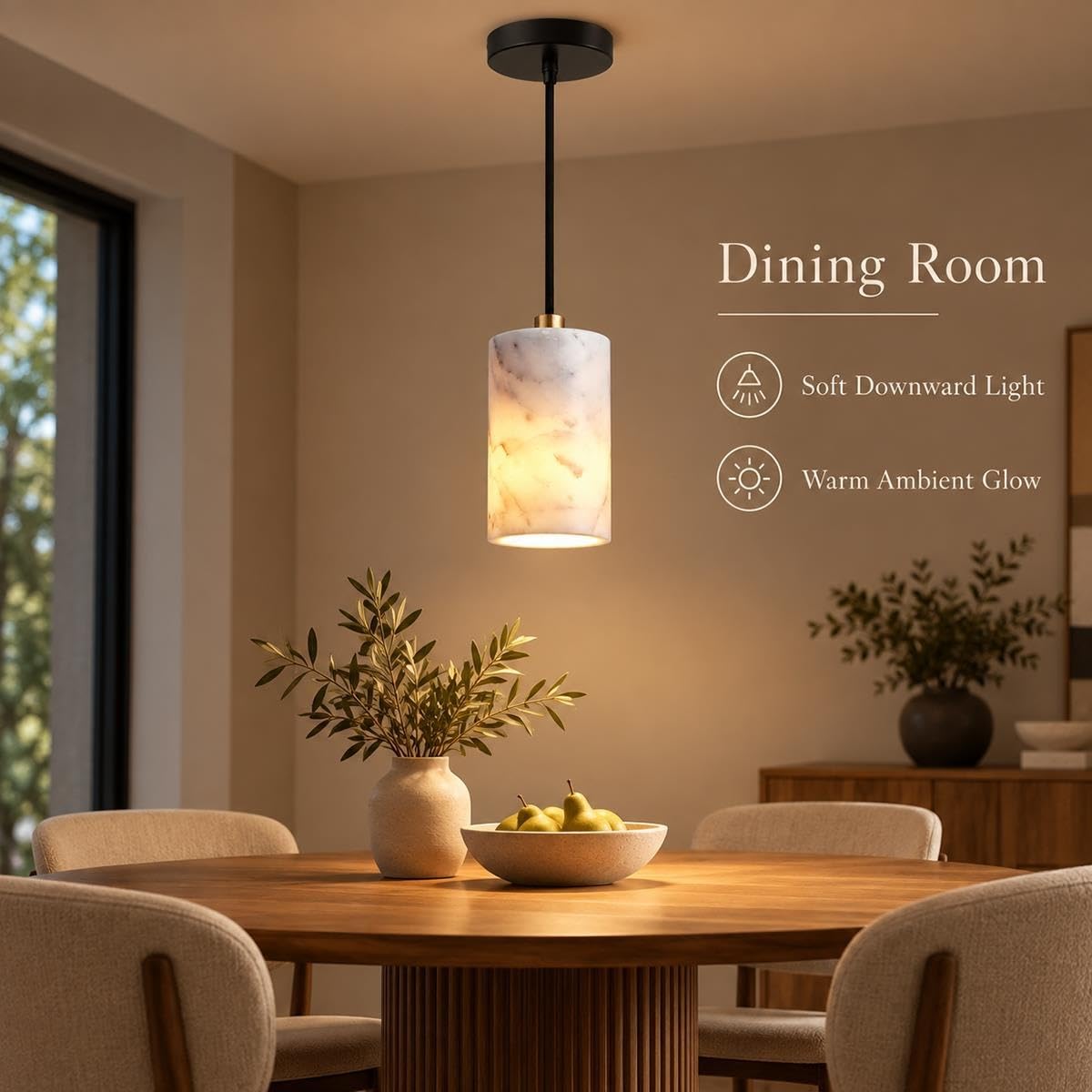 Lampa wisząca z kamienia naturalnego, lampa wisząca z alabastru