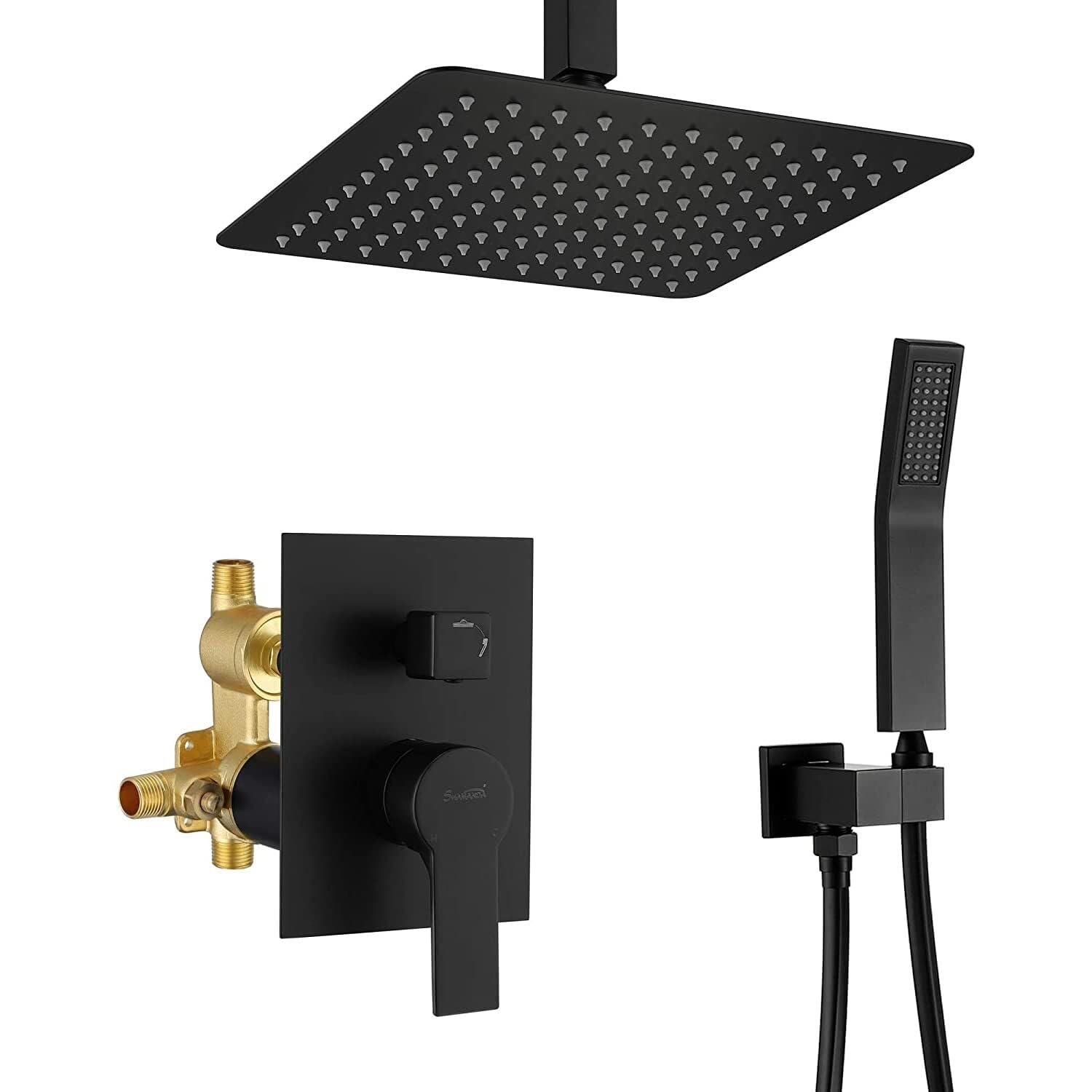 Mélangeur de pluie pour douche de plafond 12 pouces : transformez votre salle de bain