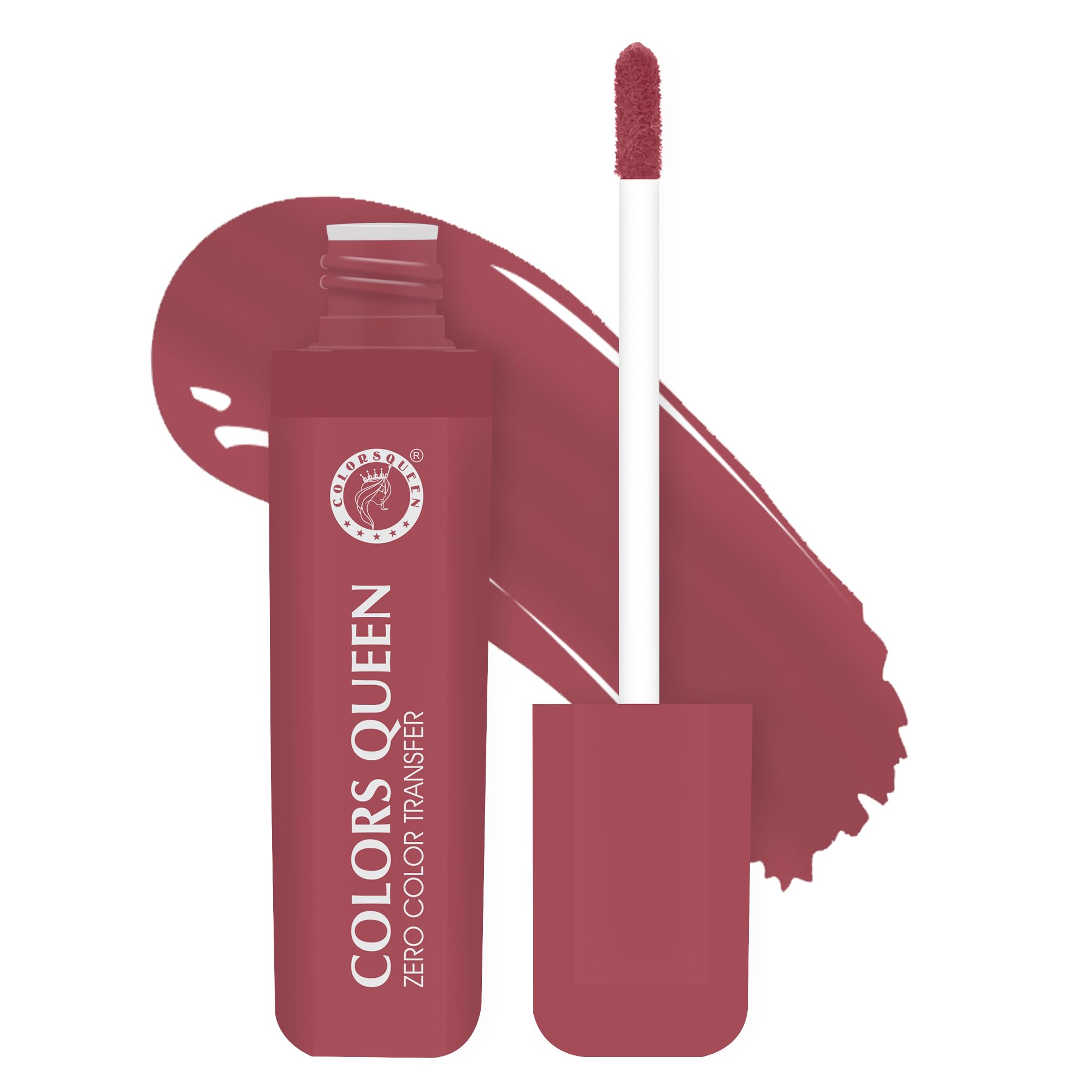Colors Queen Zero Color Transfer Liquid Lipstick | Highly Pigmented, Long Lasting Liquid Lipstick Waterproof | Smooth One Swipe Application, Lightweight Matte Lipstick for Women (Pool Party, 8g)-image-39